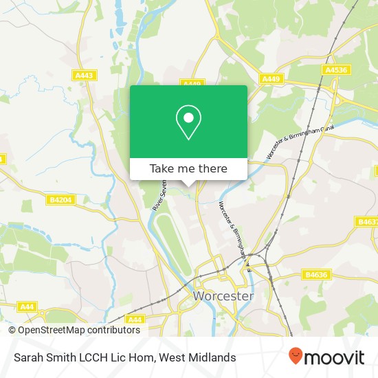 Sarah Smith LCCH Lic Hom map