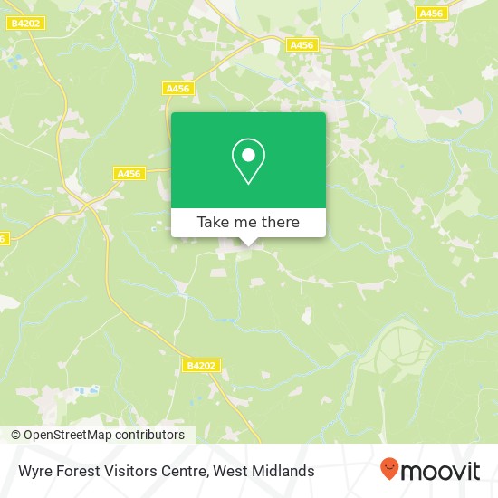 Wyre Forest Visitors Centre map