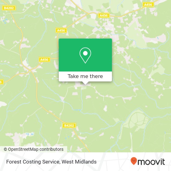 Forest Costing Service map