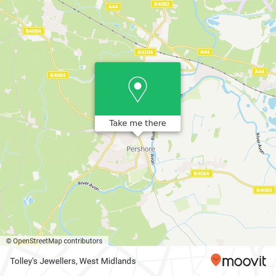 Tolley's Jewellers map