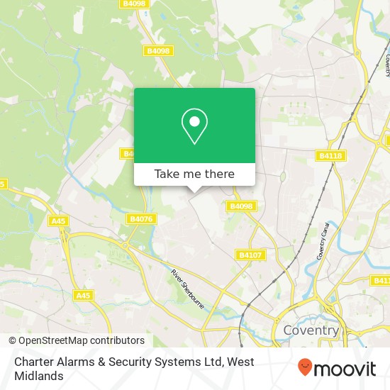 Charter Alarms & Security Systems Ltd map