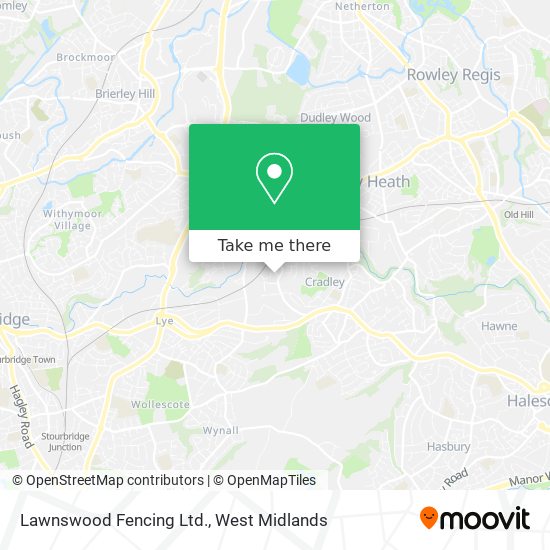 Lawnswood Fencing Ltd. map