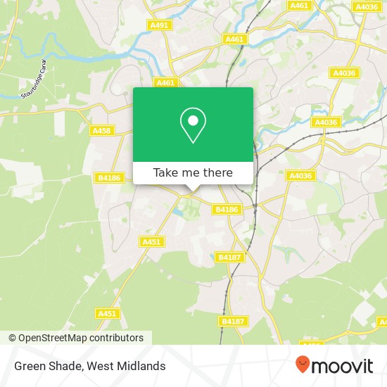Green Shade map