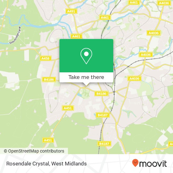 Rosendale Crystal map