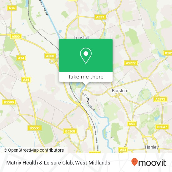 Matrix Health & Leisure Club map