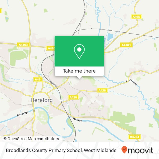 Broadlands County Primary School map