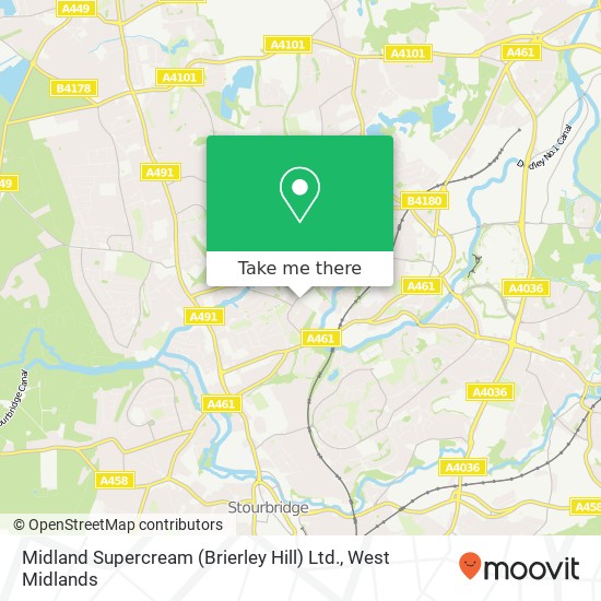 Midland Supercream (Brierley Hill) Ltd. map