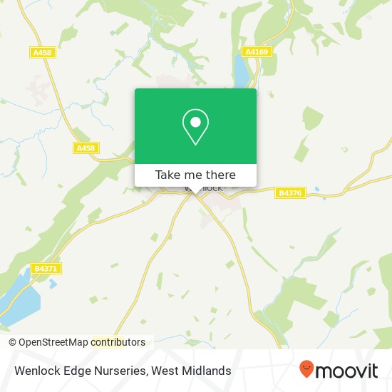 Wenlock Edge Nurseries map