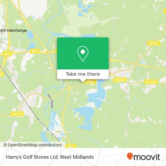 Harry's Golf Stores Ltd map