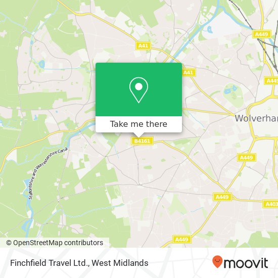 Finchfield Travel Ltd. map