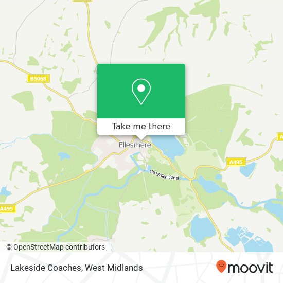 Lakeside Coaches map