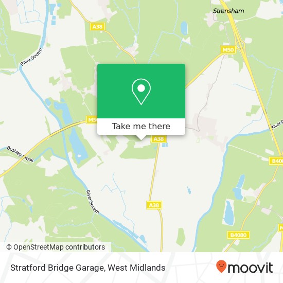 Stratford Bridge Garage map