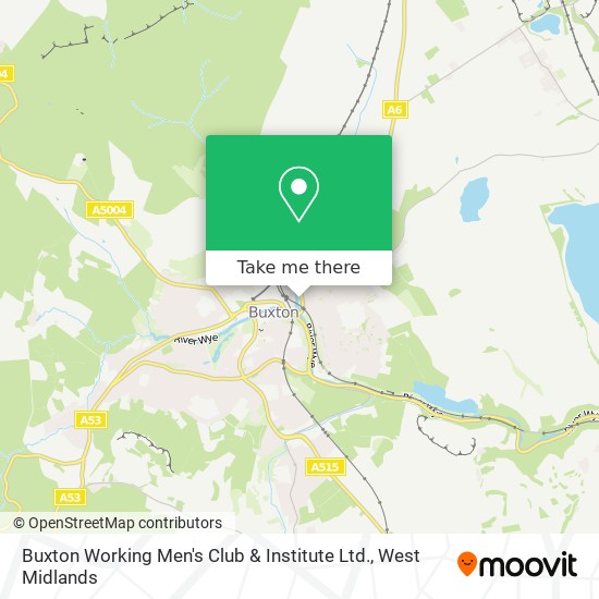 Buxton Working Men's Club & Institute Ltd. map