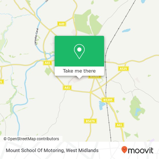 Mount School Of Motoring map