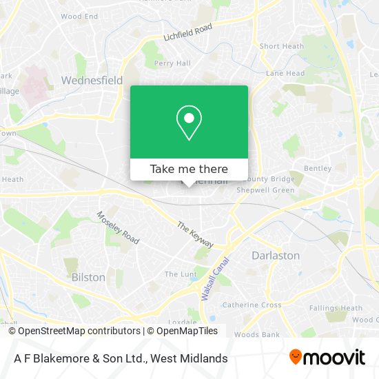 A F Blakemore & Son Ltd. map