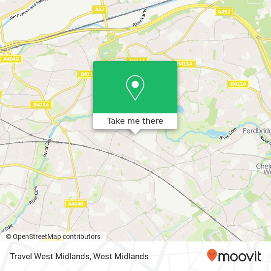 Travel West Midlands map