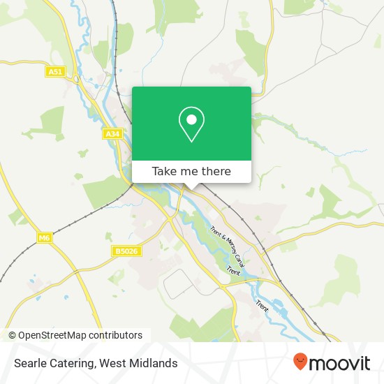 Searle Catering map