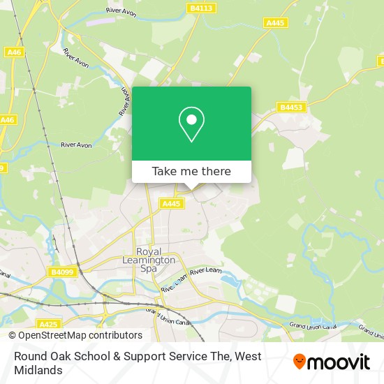 Round Oak School & Support Service The map