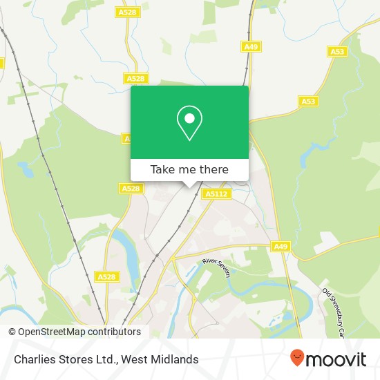 Charlies Stores Ltd. map