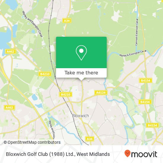 Bloxwich Golf Club (1988) Ltd. map