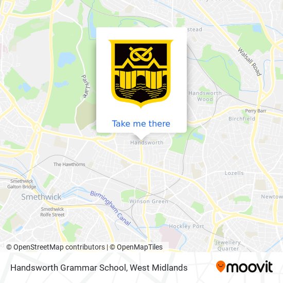 Handsworth Grammar School map