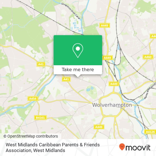 West Midlands Caribbean Parents & Friends Association map