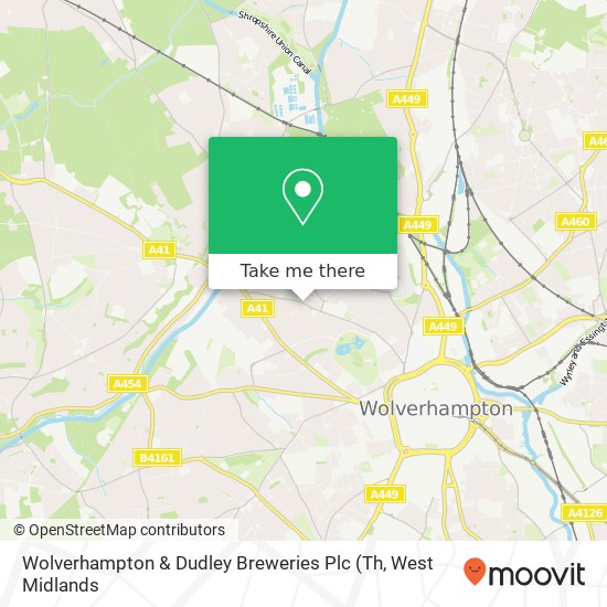 Wolverhampton & Dudley Breweries Plc map