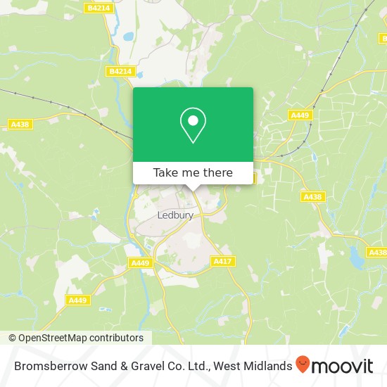 Bromsberrow Sand & Gravel Co. Ltd. map