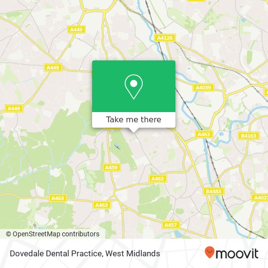 Dovedale Dental Practice map