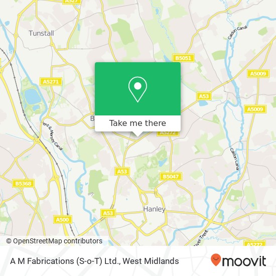 A M Fabrications (S-o-T) Ltd. map