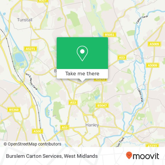Burslem Carton Services map