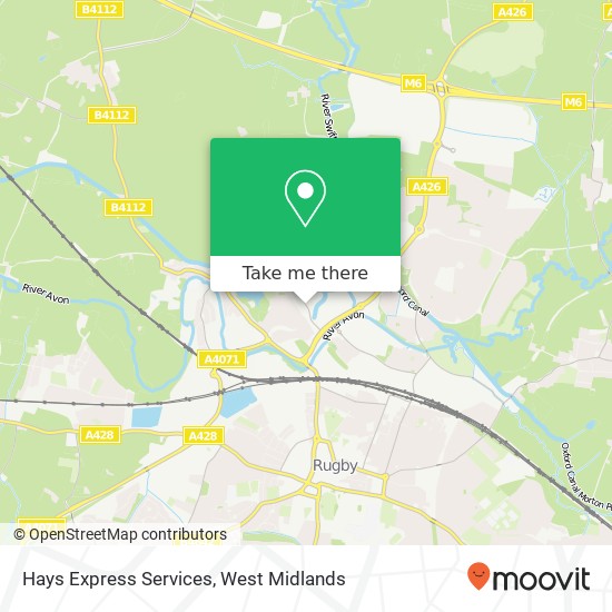 Hays Express Services map