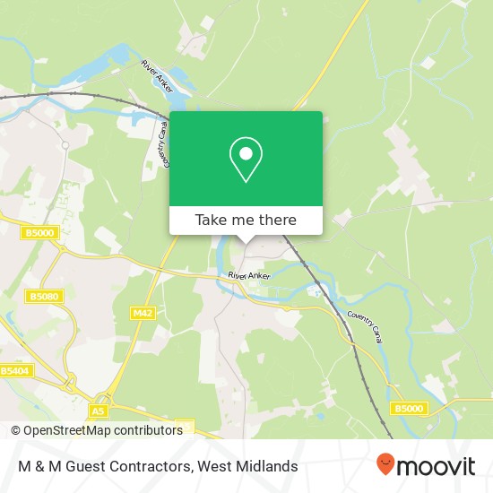 M & M Guest Contractors map