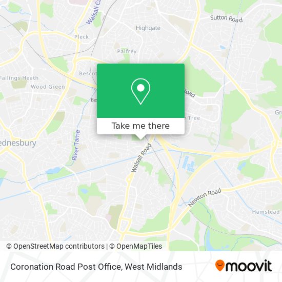 Coronation Road Post Office map