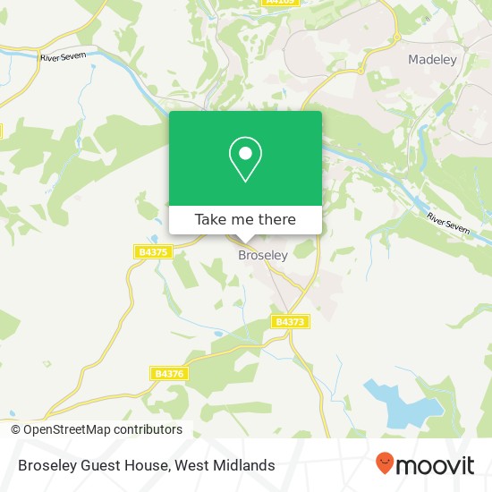 Broseley Guest House map