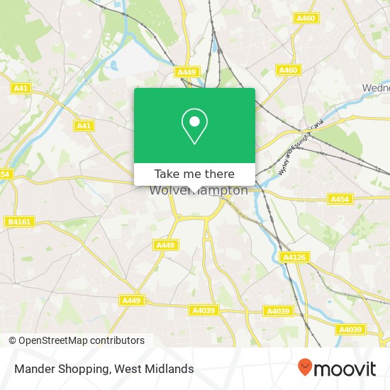 Mander Shopping map