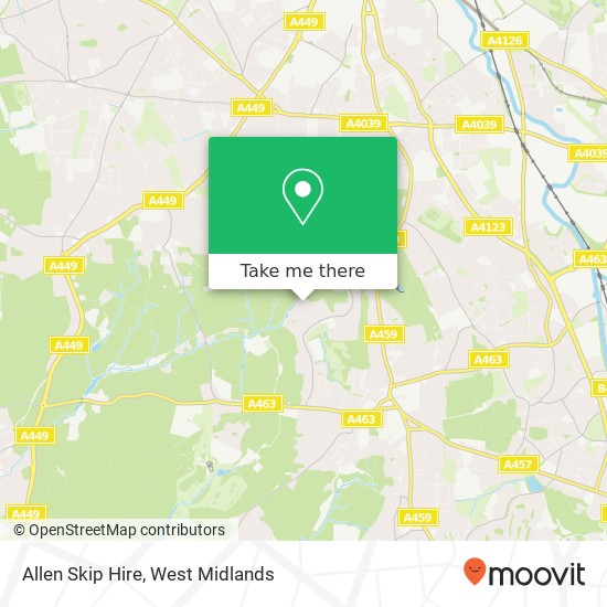 Allen Skip Hire map