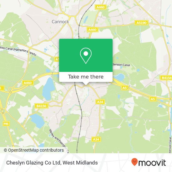 Cheslyn Glazing Co Ltd map