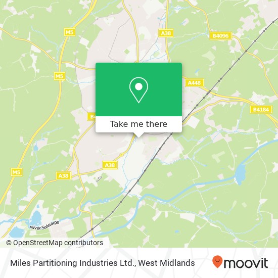 Miles Partitioning Industries Ltd. map