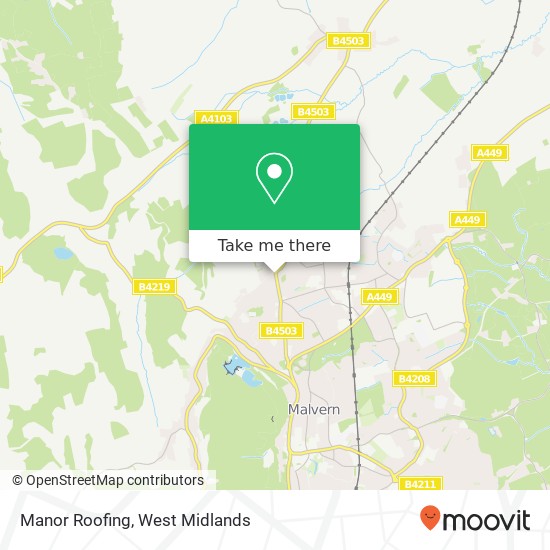 Manor Roofing map