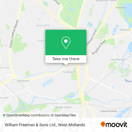 William Freeman & Sons Ltd. map