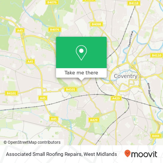 Associated Small Roofing Repairs map