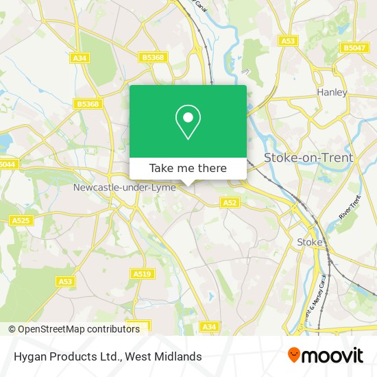 Hygan Products Ltd. map