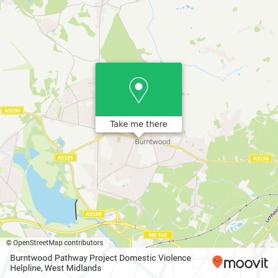Burntwood Pathway Project Domestic Violence Helpline map