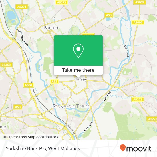 Yorkshire Bank Plc map