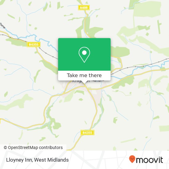 Lloyney Inn map