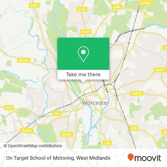 On Target School of Motoring map