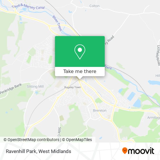 Ravenhill Park map