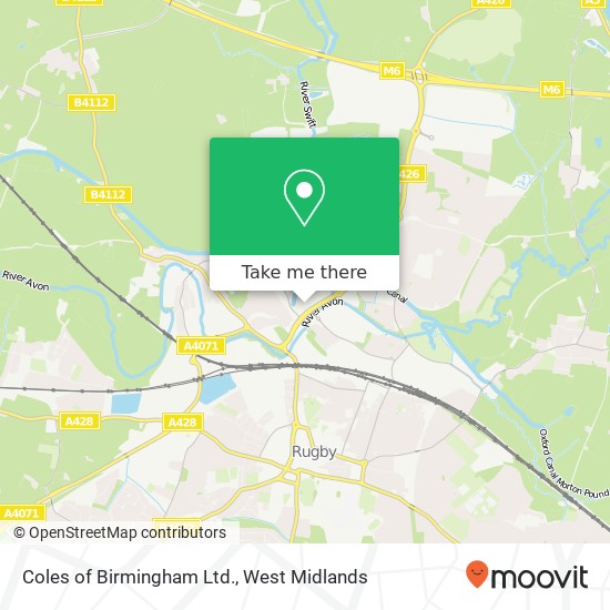 Coles of Birmingham Ltd. map