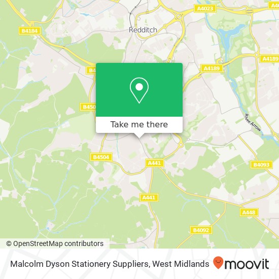 Malcolm Dyson Stationery Suppliers map